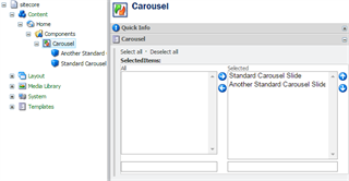 Carousel Slide Sitecore Item