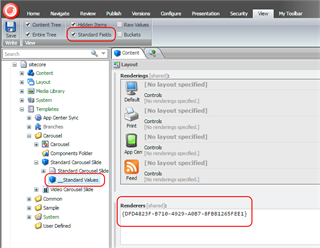 Update Renderers Field in Template Standard Values Update Renderers Field in Template Standard Values